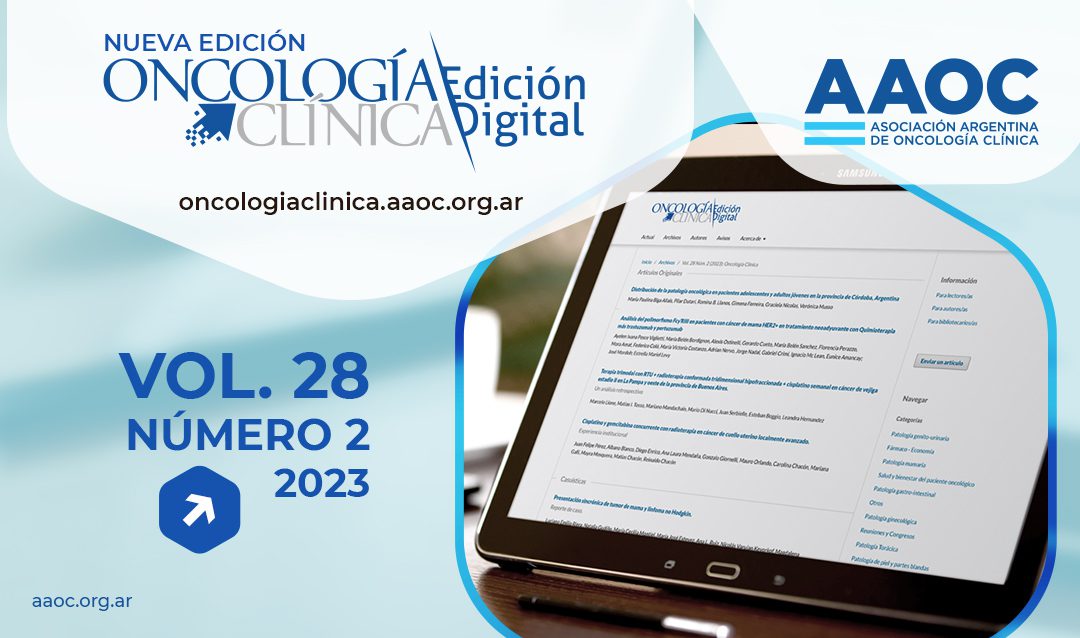 Nueva Edición de la Revista Oncología Clínica, Mayo Agosto 2023