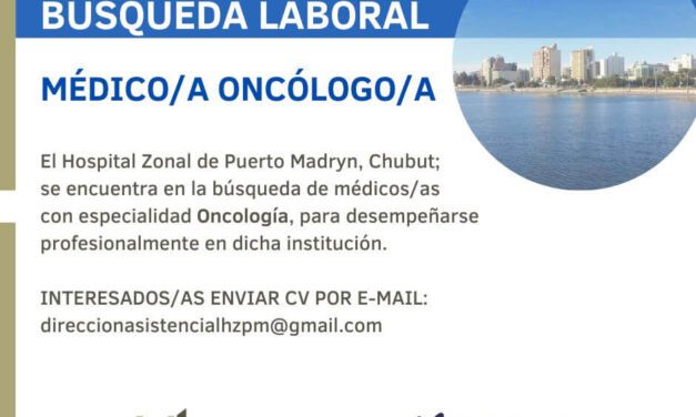 Oportunidad laboral en Puerto Madryn