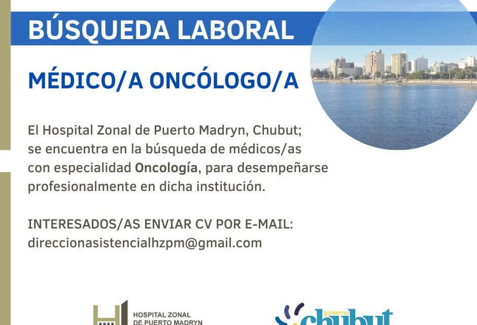 Oportunidad laboral en Puerto Madryn