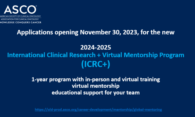 ASCO International Clinical Research + Virtual Mentorship Program (ICRC+)